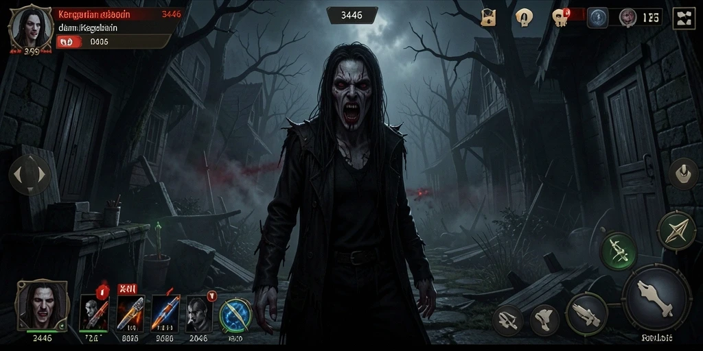 Tangkapan layar menampilkan suasana game Horror yang intens dan menegangkan.