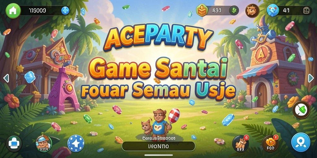 Gameplay ceria dari ACEPARTY yang menghibur semua pemain.