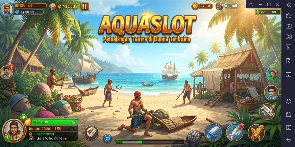 Menampilkan gameplay menarik di dunia terbuka AQUASLOT.