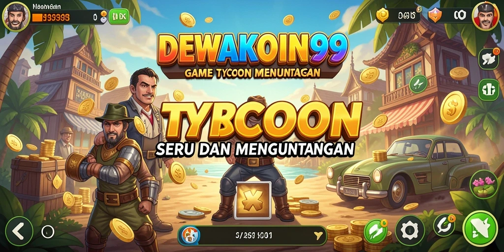 Tampilan gameplay DEWAKOIN99 yang menarik di dalam permainan Tycoon.