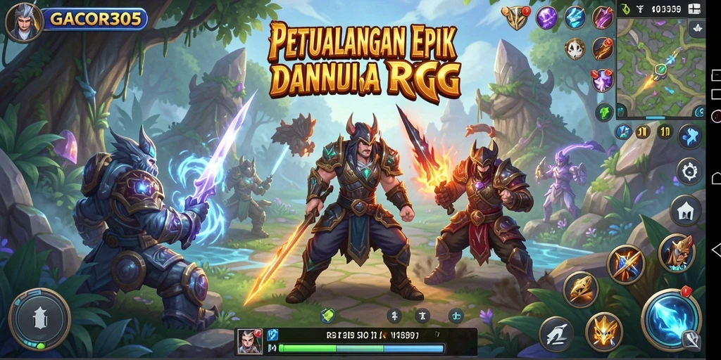 Screenshot menunjukkan aksi pertarungan dalam GACOR305 yang seru.