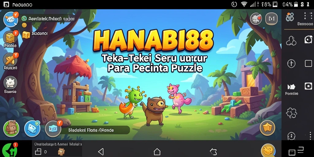 Screenshot gameplay HANABI88 yang menunjukkan tantangan puzzle.