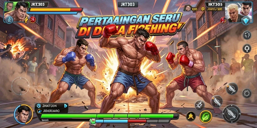 Screenshot gameplay <strong>JKT303</strong> yang menunjukkan aksi pertarungan mendebarkan.