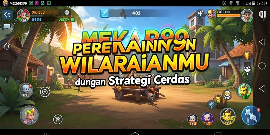 Tampilan strategi Tower Defense yang menegangkan di MEKAR99.