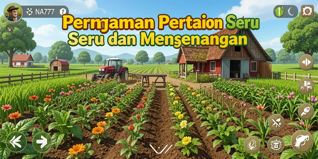 Gameplay menakjubkan di NA777 saat bertani dan mengelola kebun.