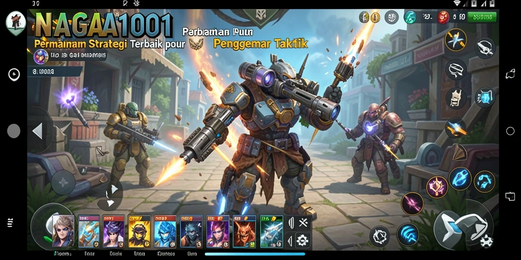 Tangkapan layar dari gameplay mendebarkan NAGA1001 dengan taktik strategi.