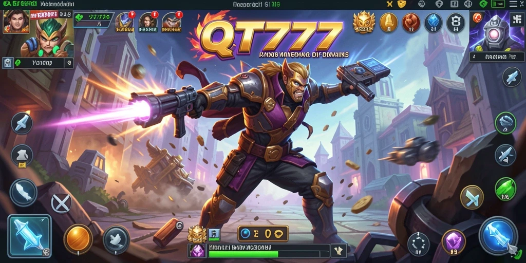Tampilan gameplay QT777 yang penuh aksi dan seru.