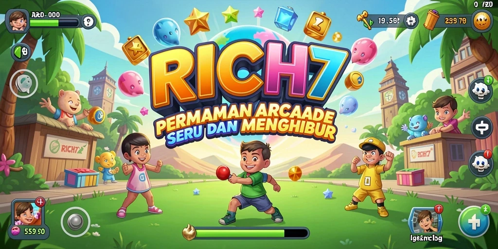 Screenshot RICH7 menampilkan keseruan gameplay Arcade yang menantang.