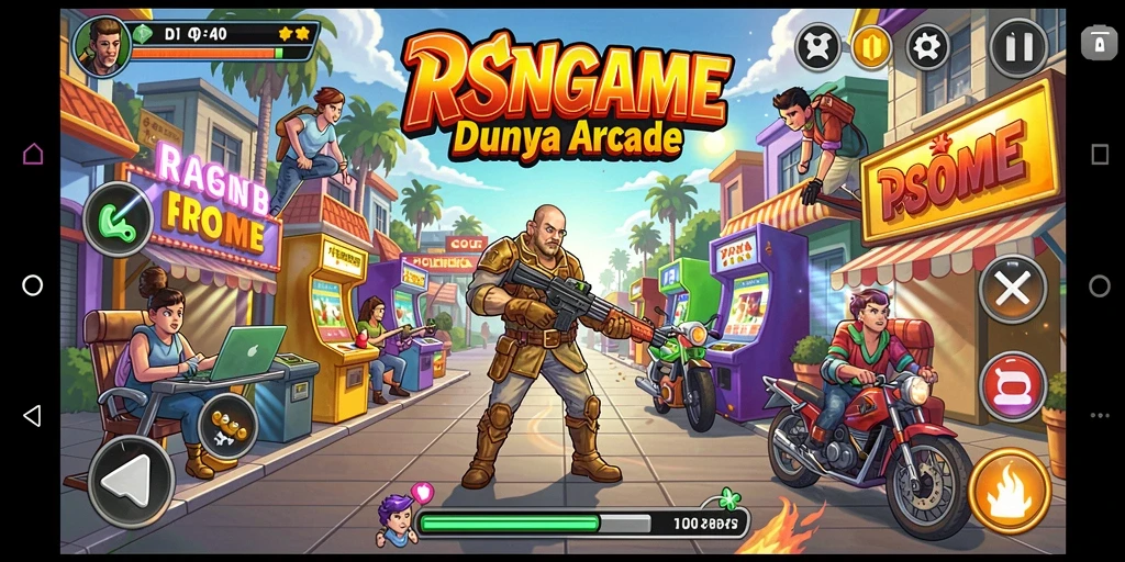 Tampilan gameplay seru yang penuh tantangan dan kesenangan.