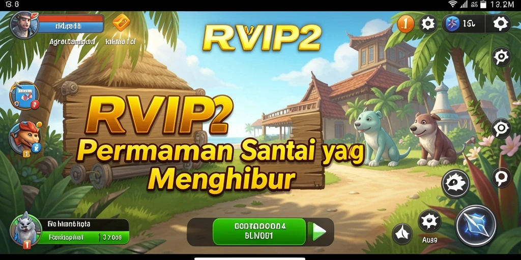 Screenshot menunjukkan momen gameplay yang seru dan menghibur di RVIP2.