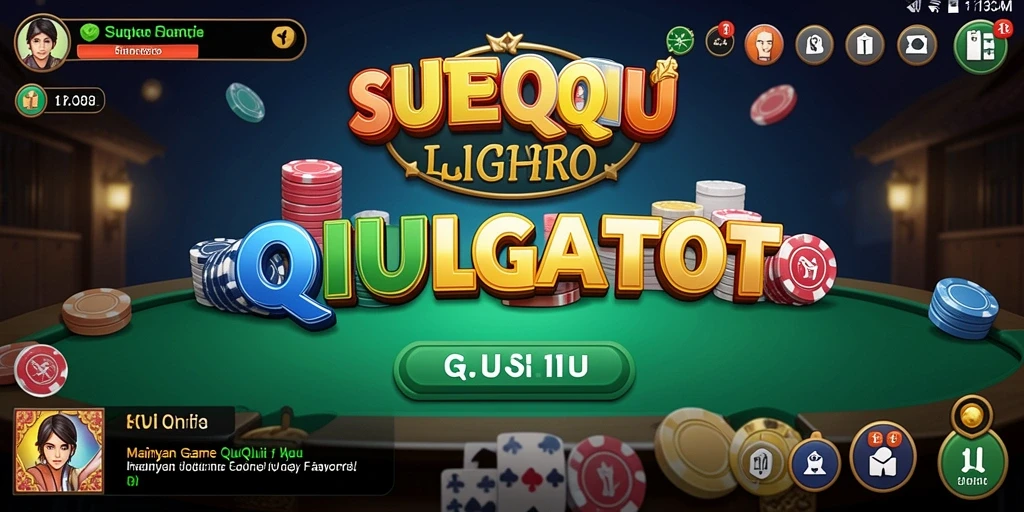 Tampilan menarik dari gameplay QiuQiu SUPERLIGATOTO.