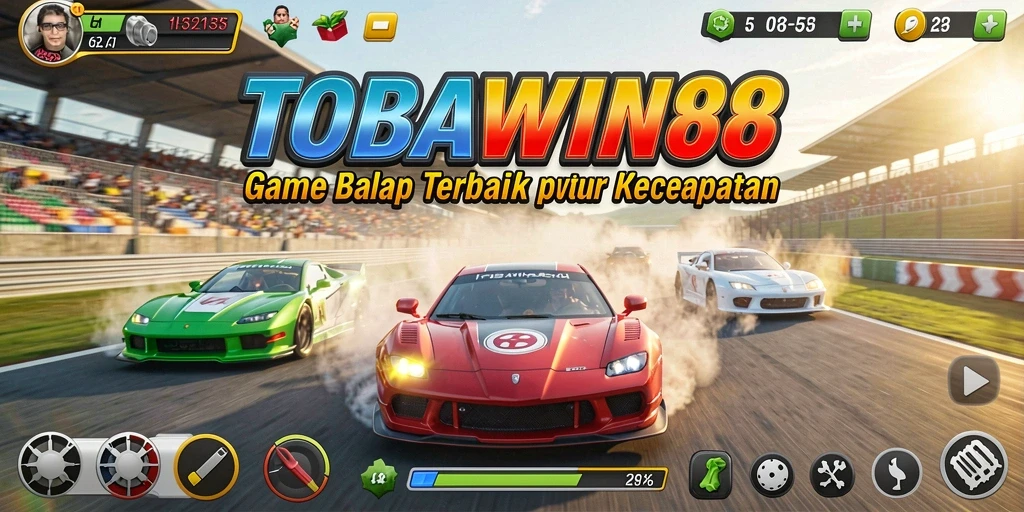 Gameplay balap yang mendebarkan dan grafis menawan di TOBAWIN88.