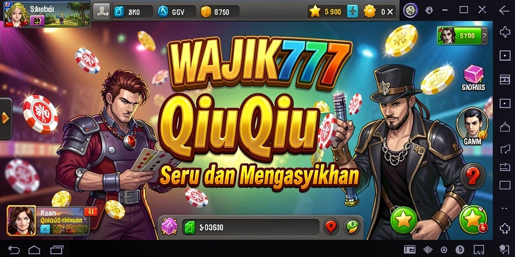 Tampilan gameplay menegangkan dari WAJIK777 saat bermain QiuQiu.
